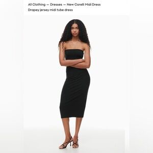 New w/ Tags Black Wifred Tube Dress